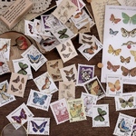 【資材】切手型シール　蝶々🦋