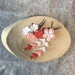 七五三に可愛い　つまみ細工の髪飾り