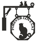 猫F　八角タイプ　吊り看板
