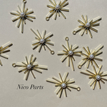 8pcs✿︎メタル　チャーム　ゴールド