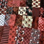 (再販×11)ゴシックハロウィン(Red)A＊コラージュ素材＊ジャンクジャーナル