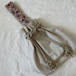 刺繍リボンワンハンドル巾着