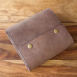  【K様オーダー品】　ミニ６ システム手帳 Brandy Brown 【Square Flap】
