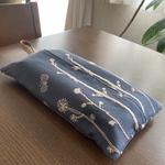 ティッシュカバー✳︎壁掛けタイプ✳︎ミナペルホネン ハンドメイド  choucho +noppara グレー