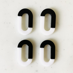 Black White Oval Parts
