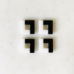 Black White Small Square Parts