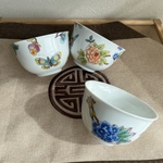 オリエンタル柄の茶器3つセット