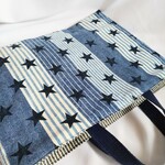 キルティング お名前タグつきレッスンバッグ【スター＆ストライプ／ストライプ】