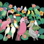 新・トロピカルバーズ（ブラック） カットクロス