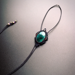 chrysocolla / bolotie necklace #マクラメネックレス#