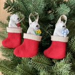 熊のブーツ〈Xmasオーナメント&ブローチ〉