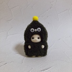 黒×黄色 もこもこモンスター シルバニア 赤ちゃん 着ぐるみ