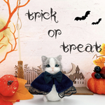 【送料無料！】ハロウィンにゃんこ 羊毛フェルト