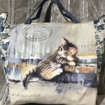 アッシュデザイン　考えるねこオルガ　ビッグバッグ