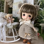 くまさんと一緒SET＊ベージュ＊stodoll用（5インチぐらい）