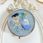 手描き一点モノ♡セキセイインコの小物ケース　オーパリン