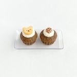 くまチョコマフィンセット　ミニチュア