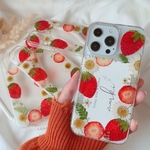 strawberryframe 押しフルーツのスマホケース