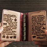 junsena様オーダー品 魔導書みたいな手帳(手染め)