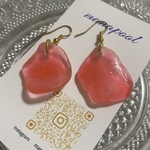 sea jewelry pierce / red（gold）