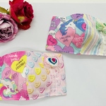 ユニコーンのキラキラマスク🦄　2枚セット　♡ユニコーン♡ キラキラリボン　女の子マスク  ♡フリルつき　裏地には冷感素材　幼児キッズ用