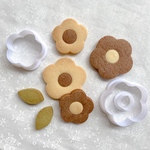 【20%オフ】5枚花〈3点セット〉クッキー型/かわいい/プレゼント/ギフト/手作り/おしゃれ/誕生日/記念日/母の日