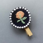 ミナペルホネンhandmadeクリップ「タンバリン＆スキップ」