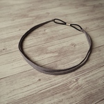 細めのカチューム　二連タイプ（リネン・モカ）