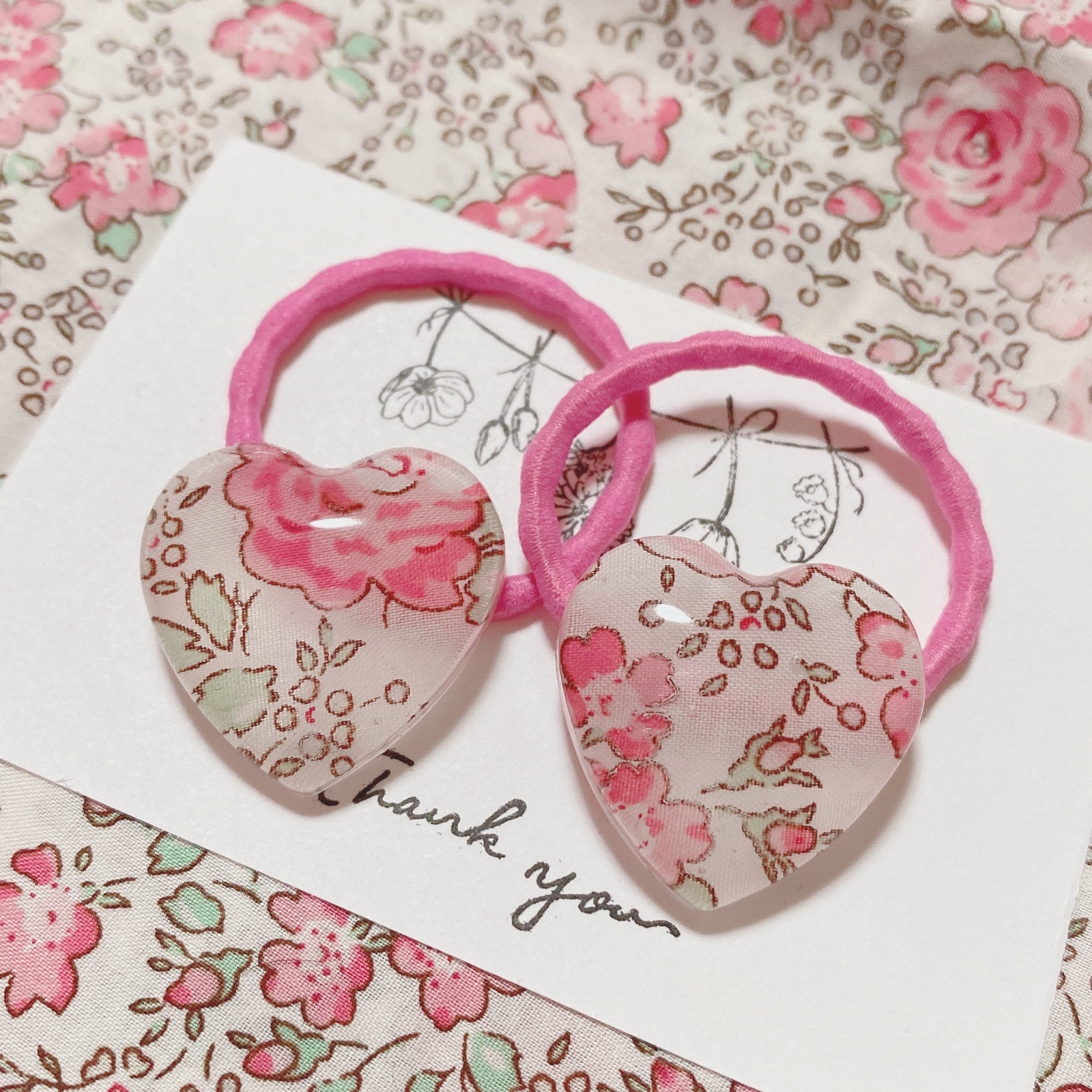 ふりる♡ハート♡ベビーヘアクリップヘアゴム