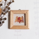 新作🌟刺繍ミニフレーム＊秋の森🍂