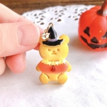 🎃期間限定🦇とりっくおあとりーと！クッキーくまちゃんのブローチ／キーホルダー