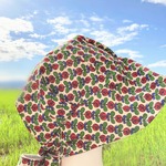 花がらハット　つば付きリバーシブルの医療用ハット　日除け帽子　ガーデニング用