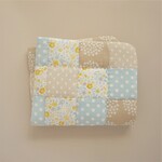 花柄のカフェマット41×48cn（小花柄×ベージュ）パッチワークのペット用マット