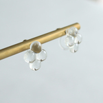 bubble - 4粒のガラスのイヤリング
