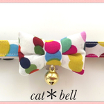 再販❗️️マーブルチョコ🔴🔵【蝶ネクタイ】＊猫(&小型犬)首輪
