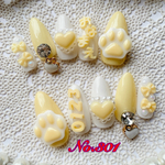 ☆kirari-nail☆ No.301推しネイル　黄色