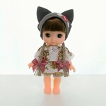 メルちゃんサイズ　お花柄　三つ編み付き帽子　コーデ4点セット　服　ソランちゃん　レミンちゃん　コルネちゃん