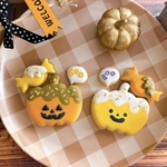 ハロウィン ★　アイシングクッキー　お菓子なパンプキンたち