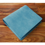  【K様オーダー品】　レザー システム手帳 Turquoise 【A5 Square】