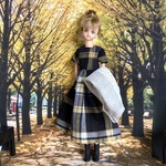 秋のセットアップ　ジェニー　JKリカちゃん　　 27cmドール   ドール服　アウトフィット