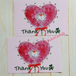 ハムスターのサンキューポストカード2枚セット