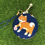柴わんこのマカロンポーチ☆４ｃｍ