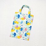 北欧風　タテ型レッスンバッグ　リバーシブル　トートバッグ