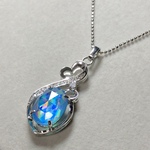 【再販・水晶×レジン】暁の幻氷融晶『石術士の首飾り・想』碧泉