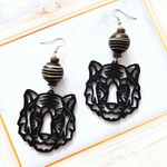 顔がいい✨ウッドの虎🐯  ピアス✳イヤリング