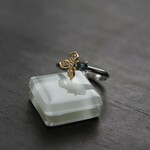 ブルーサファイア　フラワーペタルリング　SILVER925