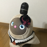 lovotヘッドアクセサリー（魔女風帽子　黒×赤）