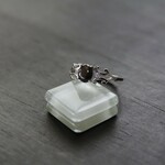 ブラックスターサファイア　ルネサンスリング　SILVER925　