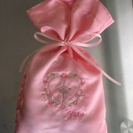オーダーメイド刺繍の小物入れ♡リボンで縛ります