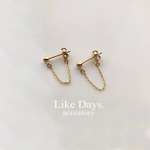 ＼new／華奢チェーンピアス
